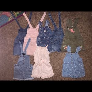 Lot of 3t overalls and one jumper...